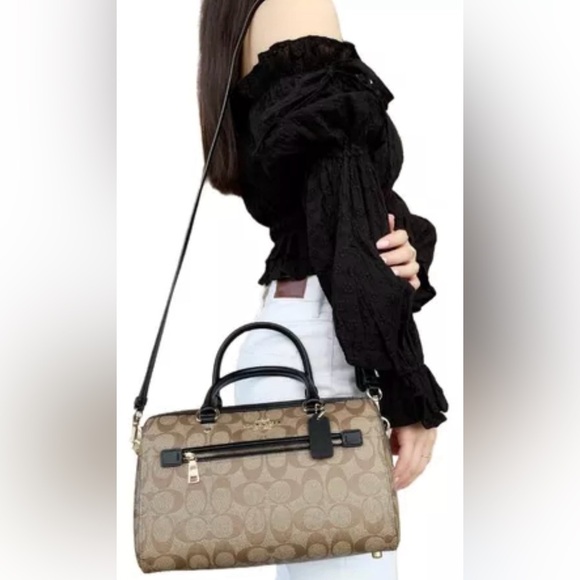 Coach Brown and Black Women's Bag - Picture 7 of 10